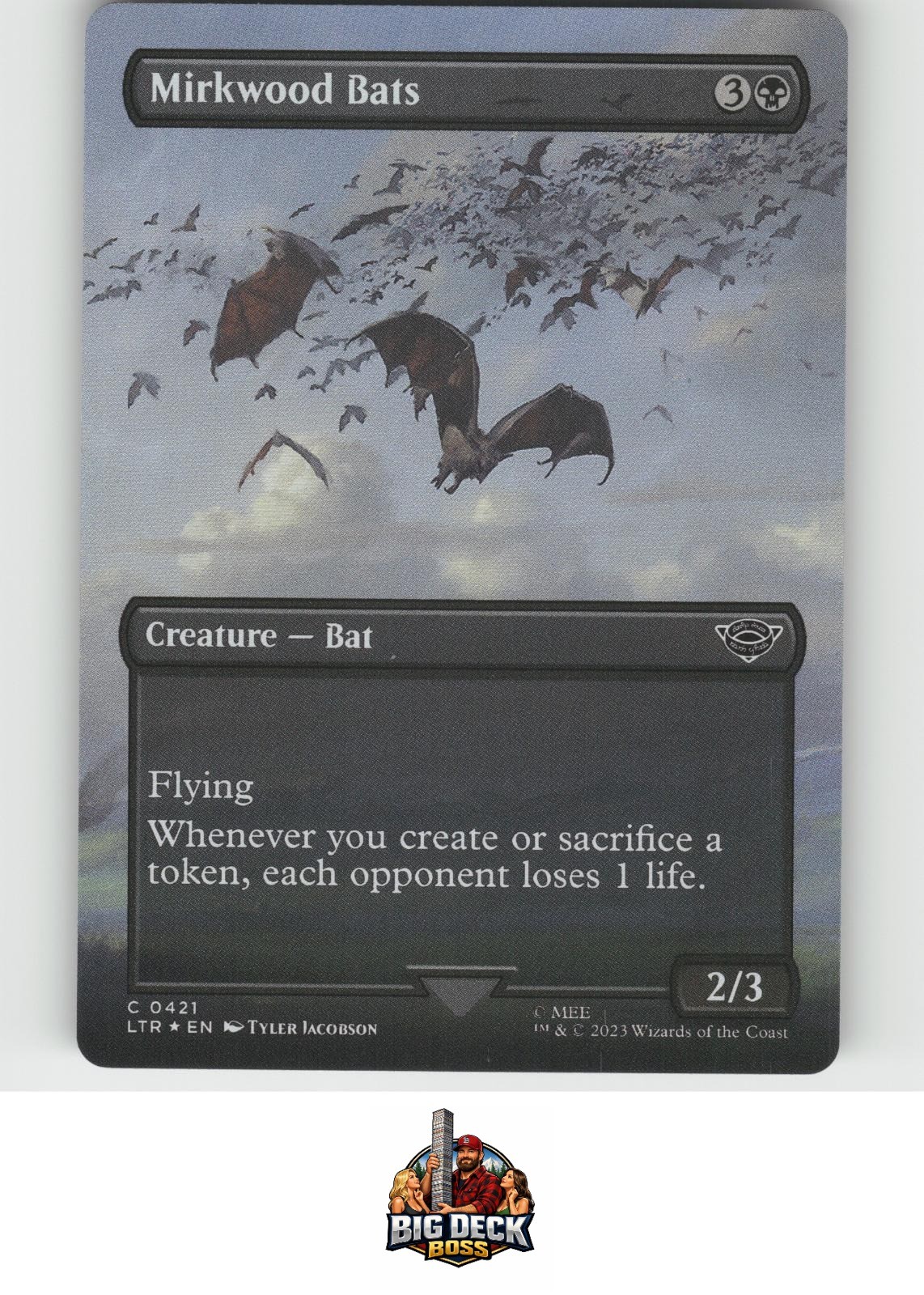 Mirkwood Bats (Borderless) Lord of the Rings: Tales Middle-earth Foil MTG NM/M