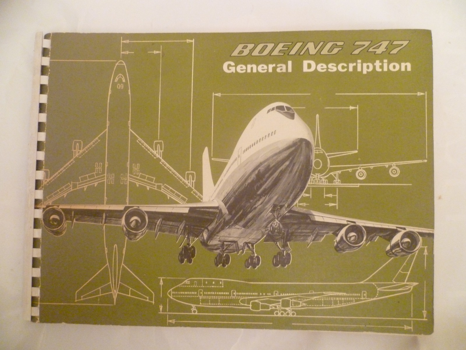 BOEING 747 GENERAL DESCRIPTION RARE 1968 TECHINAL BOOK AEROSPACE LONG RANGE EIS