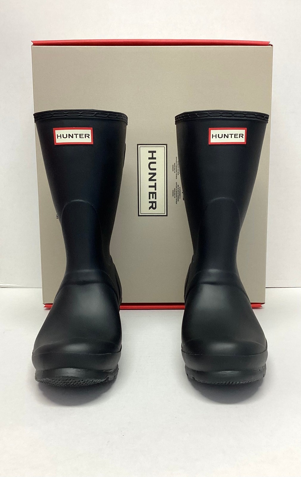 Hunter Womens Original Back Adjustable Short Boots in Size 8, WFS1013RMA-BLK Hunter Womens Original Back Adjustable Short Boots in Size 8, WFS1013RMA-BLK