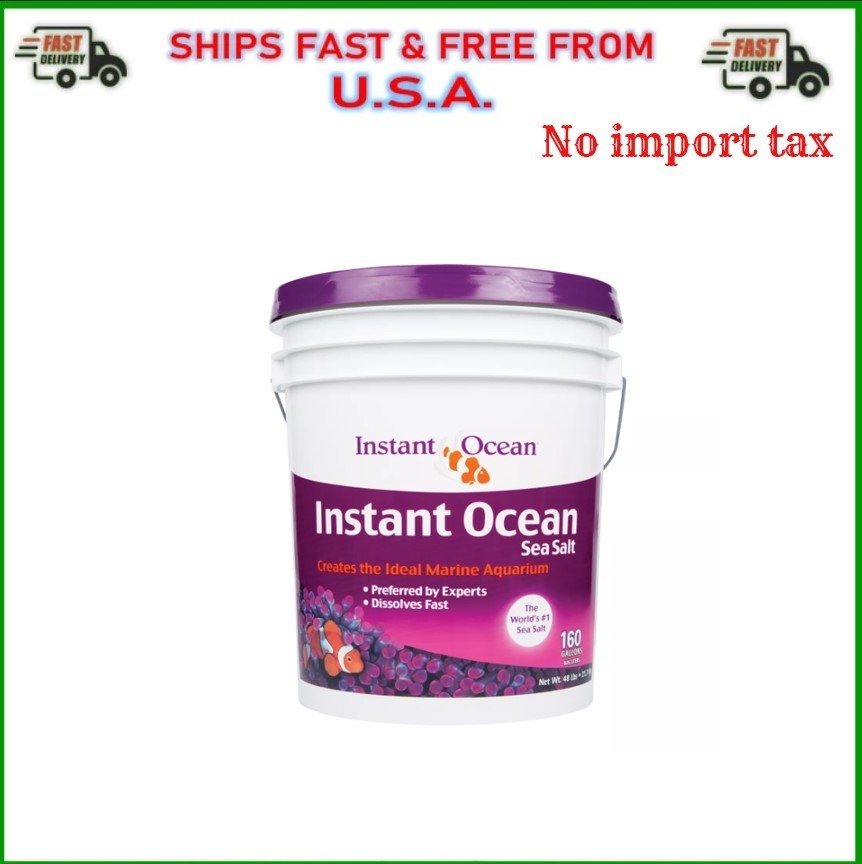 Instant Ocean Sea Salt for Saltwater Aquariums 160 Gal Instant Ocean Sea Salt for Saltwater Aquariums 160 Gal