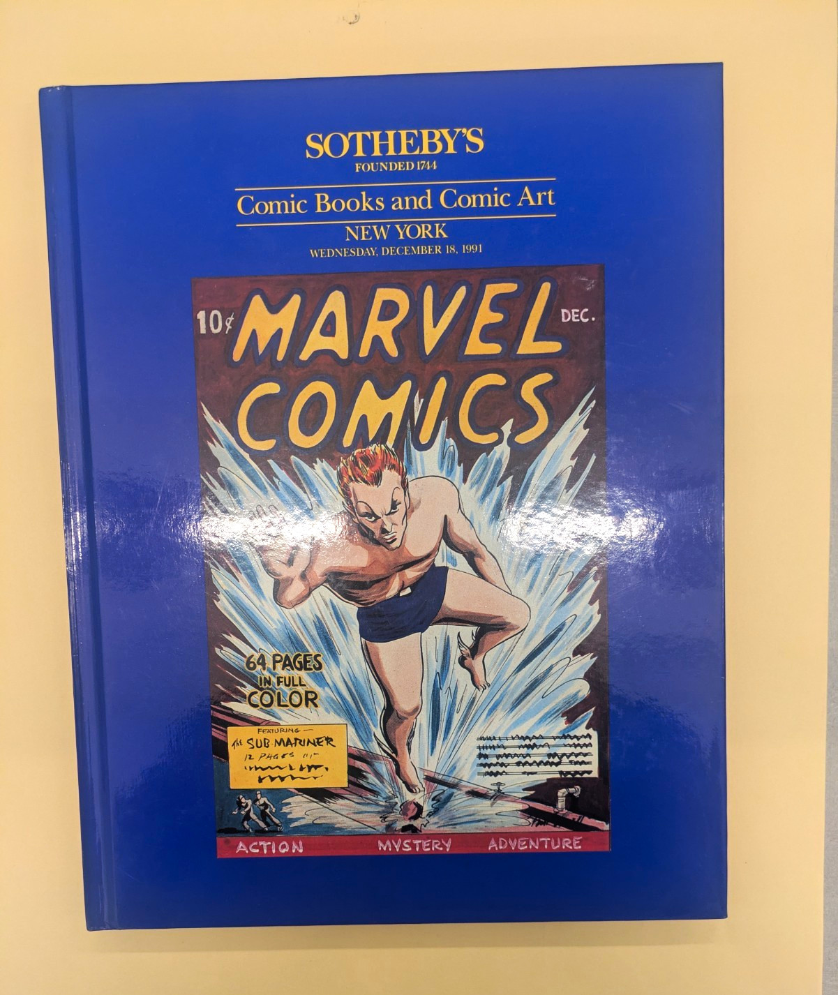Sotheby’s Comic Book Art Auction Catalog Hrdcvr (1991) vintage, VG condition... Sotheby’s Comic Book Art Auction Catalog Hrdcvr (1991) vintage, VG condition...