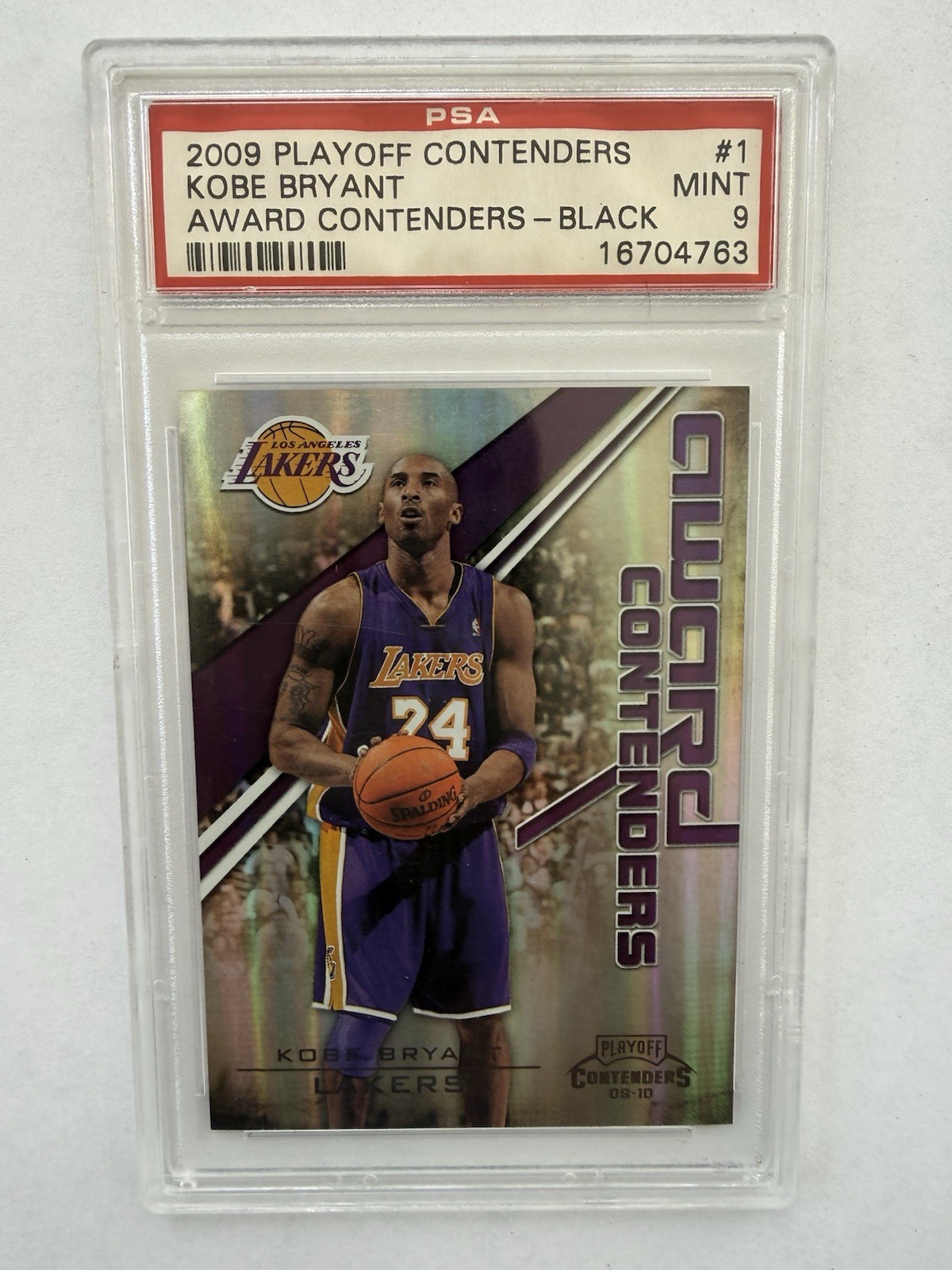 2009 Playoff Contenders KOBE BRYANT #1 Award Contenders Black /50 PSA 9 POP 2🔥 2009 Playoff Contenders KOBE BRYANT #1 Award Contenders Black /50 PSA 9 POP 2🔥
