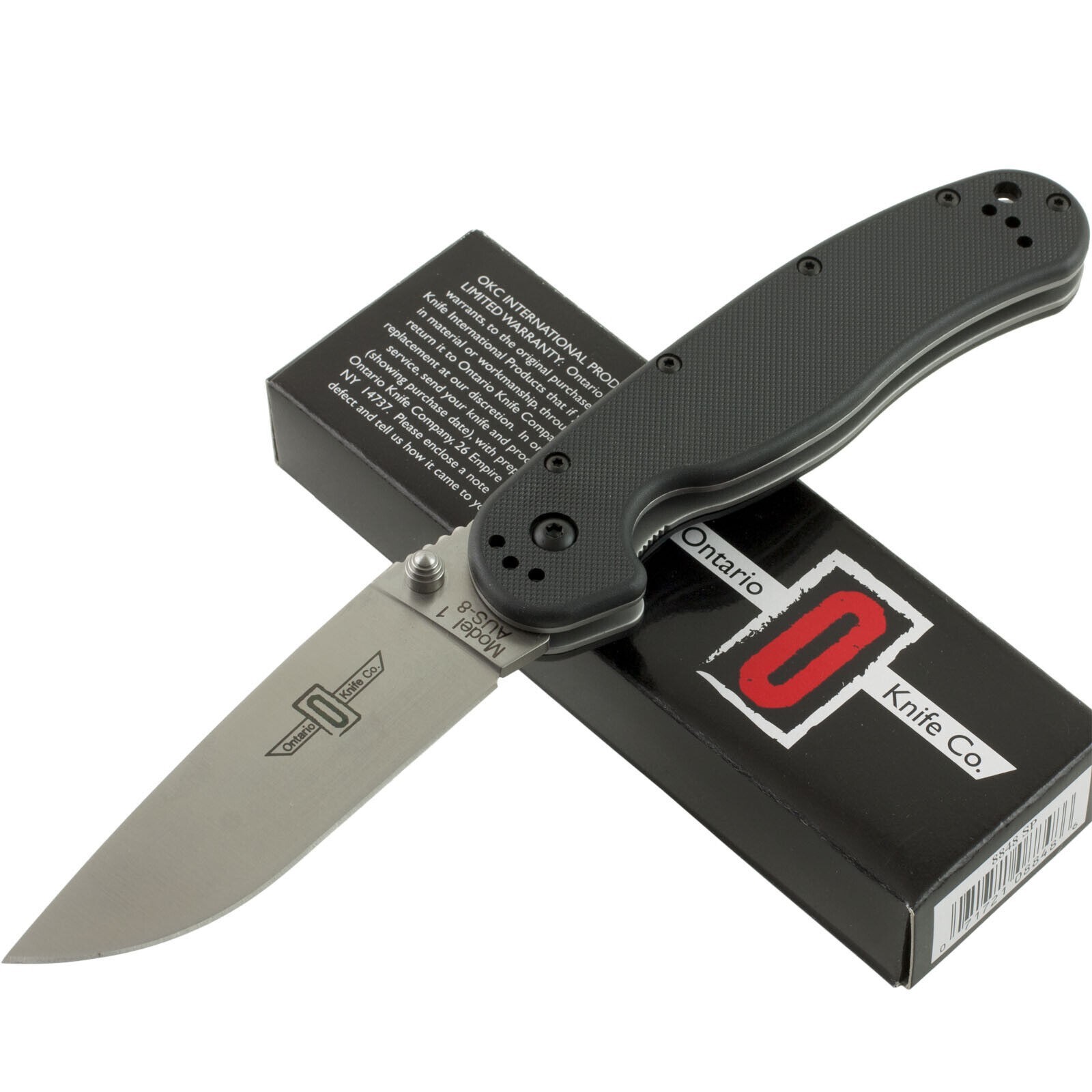 Ontario Rat 1 Black G10 Tactical Hunting Pocket Folding Knife AUS-8 Blade Knives Ontario Rat 1 Black G10 Tactical Hunting Pocket Folding Knife AUS-8 Blade Knives