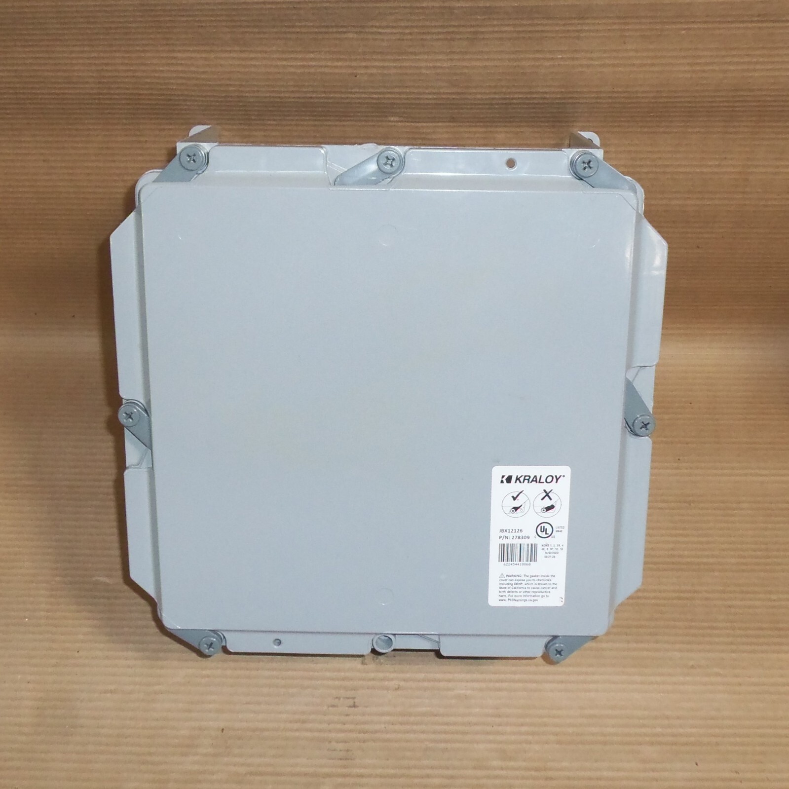 NEW KRALOY JBX12126 JUNCTION PULL BOX 278309 PVC ELECTRICAL ENCLOSURE 12\