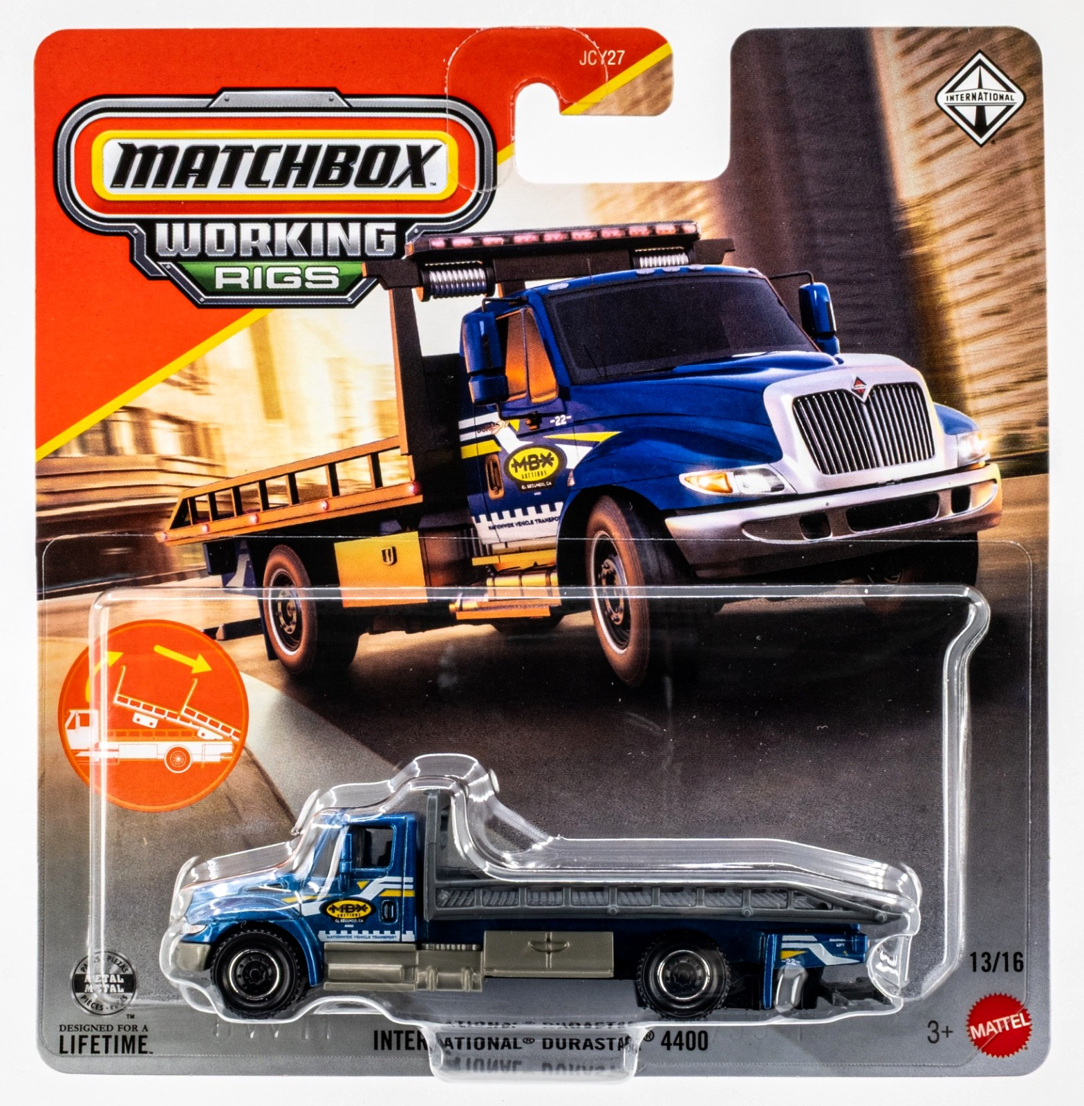 2026 Matchbox Working Rigs #13 International Durastar 4400 BLUE METALLIC | FSC