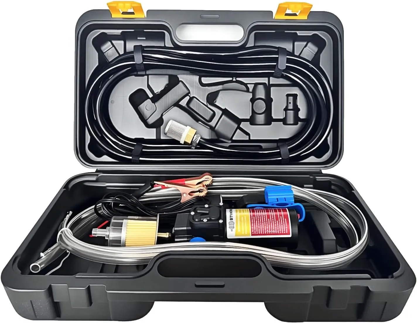 12V Fuel Transfer Pump Set Gasoline Transfer Pump Moves 85 Gallons of Gas or Die