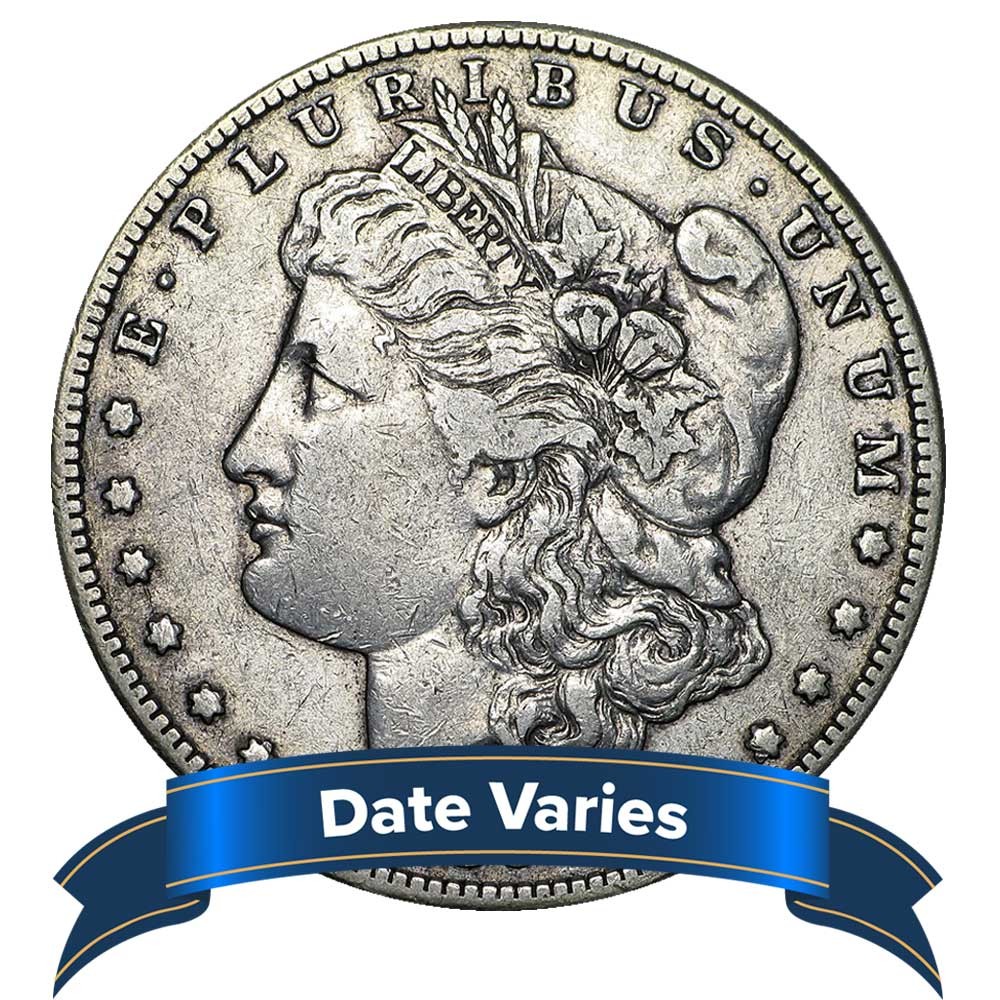 1878 - 1904 $1 Morgan Silver Dollar Very Good - Very Fine VG-VF