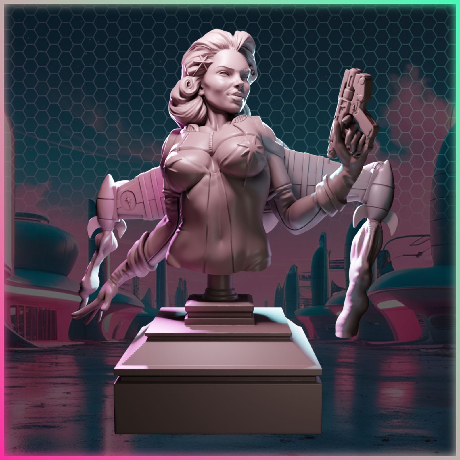 Aurora Vortex | Ladies of Nuke City | Bust 75mm NSFW Aurora Vortex | Ladies of Nuke City | Bust 75mm NSFW