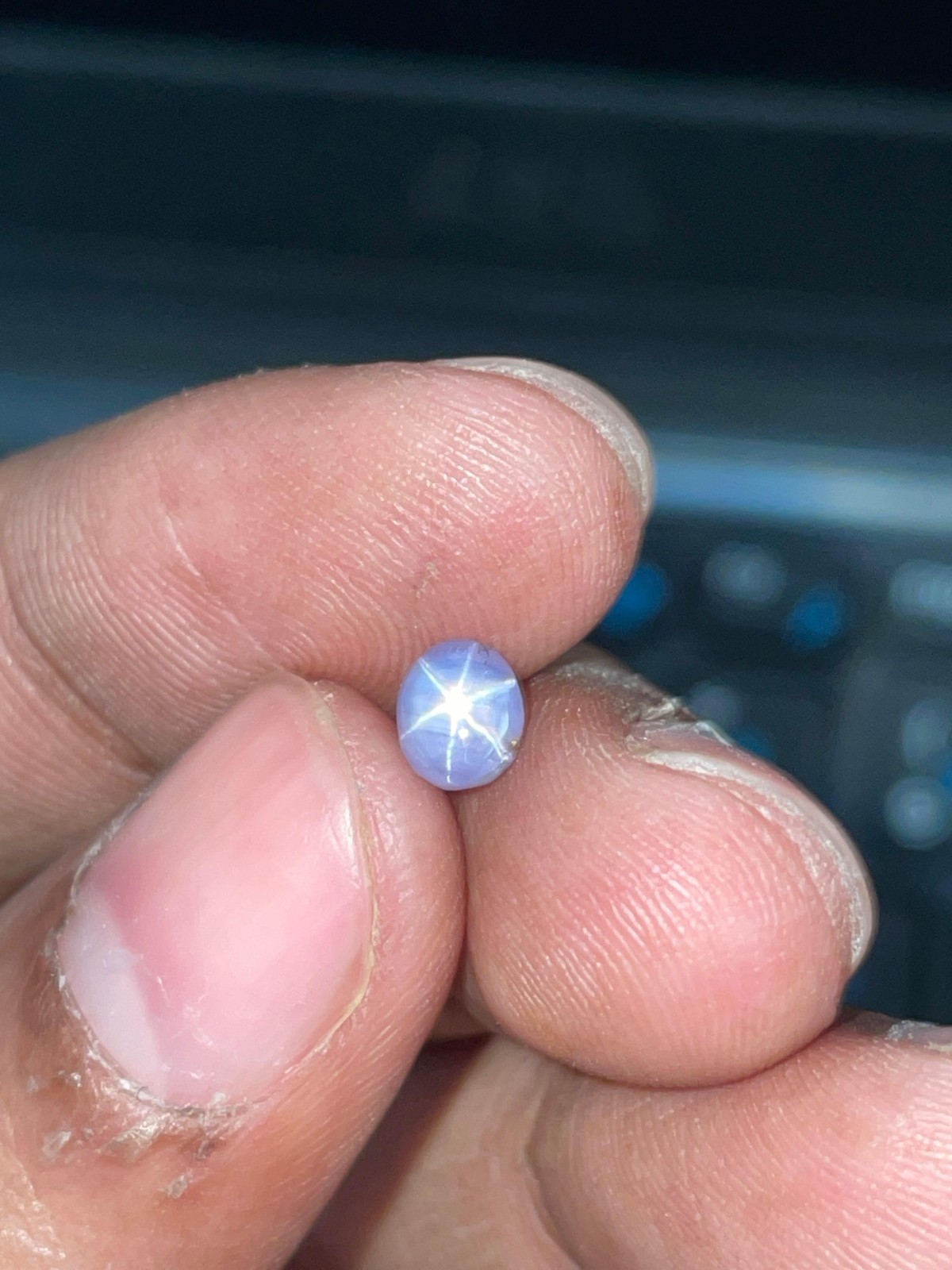 Natural Unheated Star Sapphire 1.06 Ct Sri Lanka Ceylon Oval Gemstone 4.30x5.20m