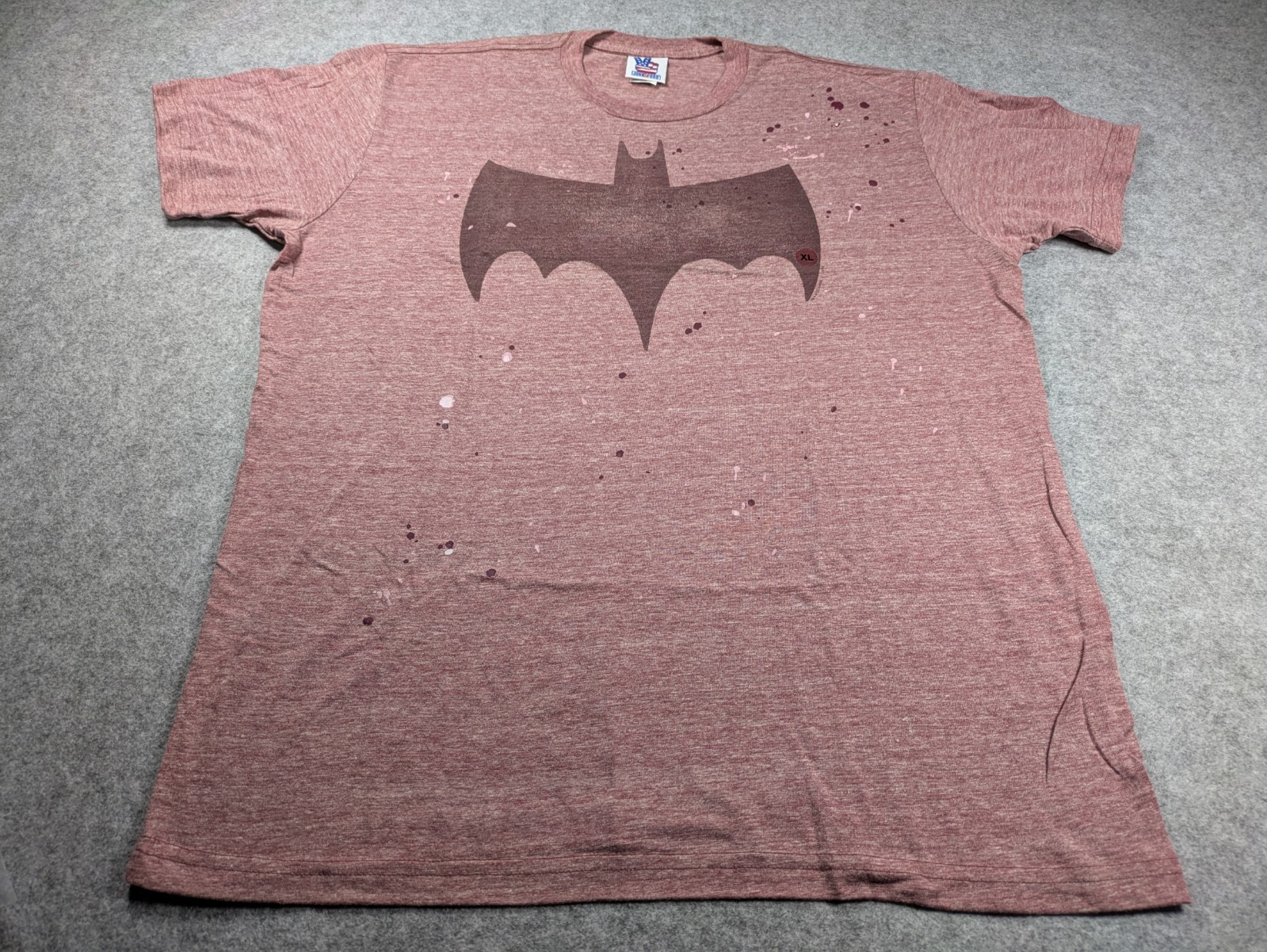 Vintage Batman Shirt Mens Extra Large Red Bat Call Deadstock DC Comics Made USA