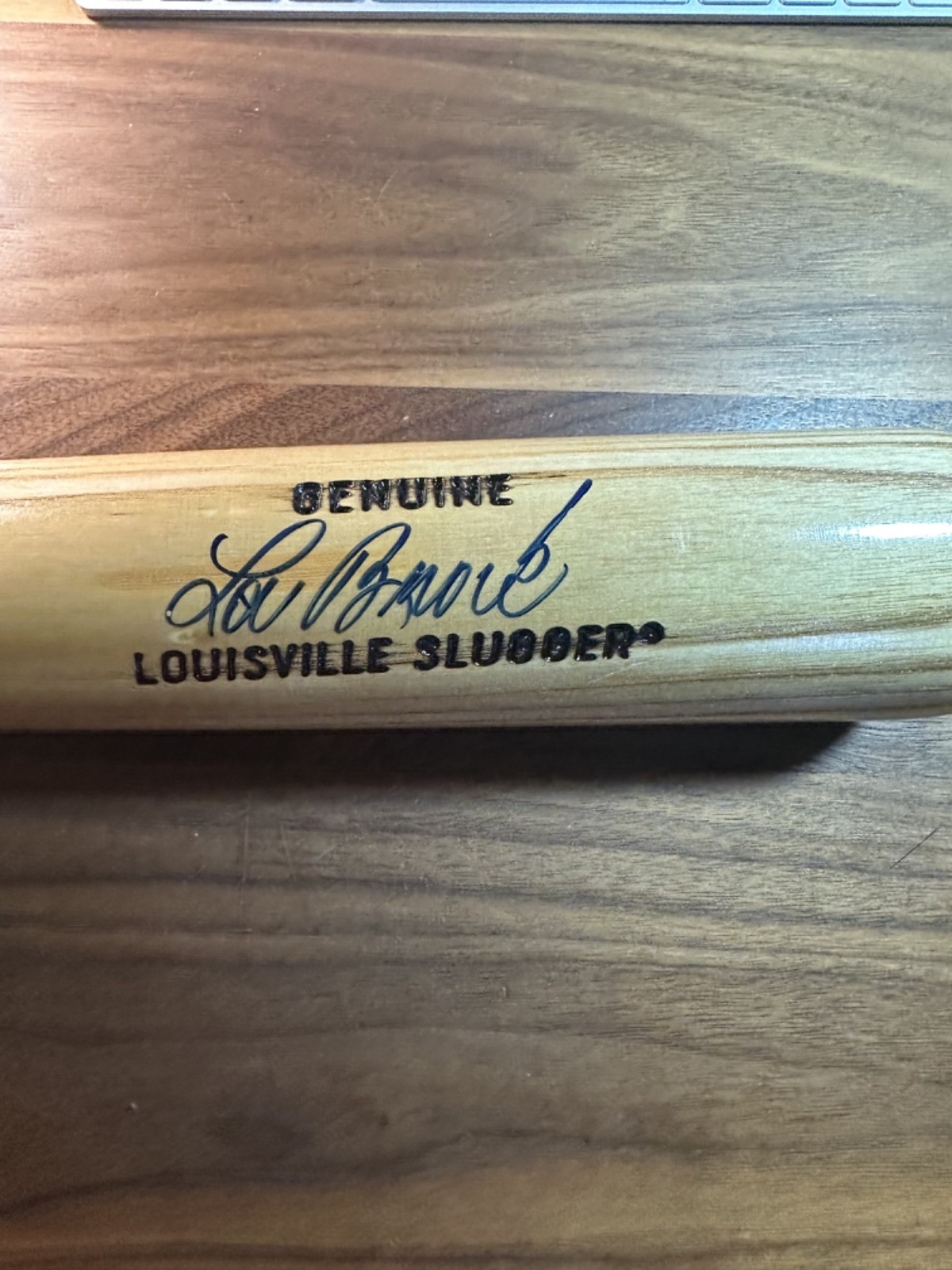HOF Lou Brock Autographed Louisville Slugger Bat