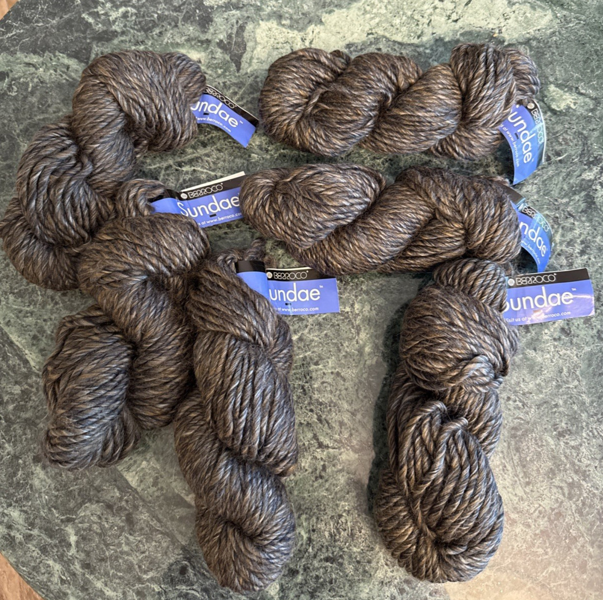 Lot of 6 Berroco Sundae Color Grey Gray 8703 Made In Italy Same Dye Lot of 6 Berroco Sundae Color Grey Gray 8703 Made In Italy Same Dye