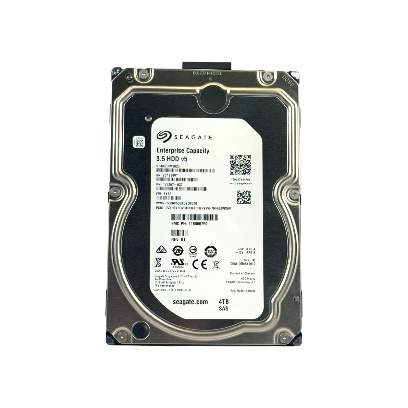 Seagate ST4000NM0025 v5 3.5\