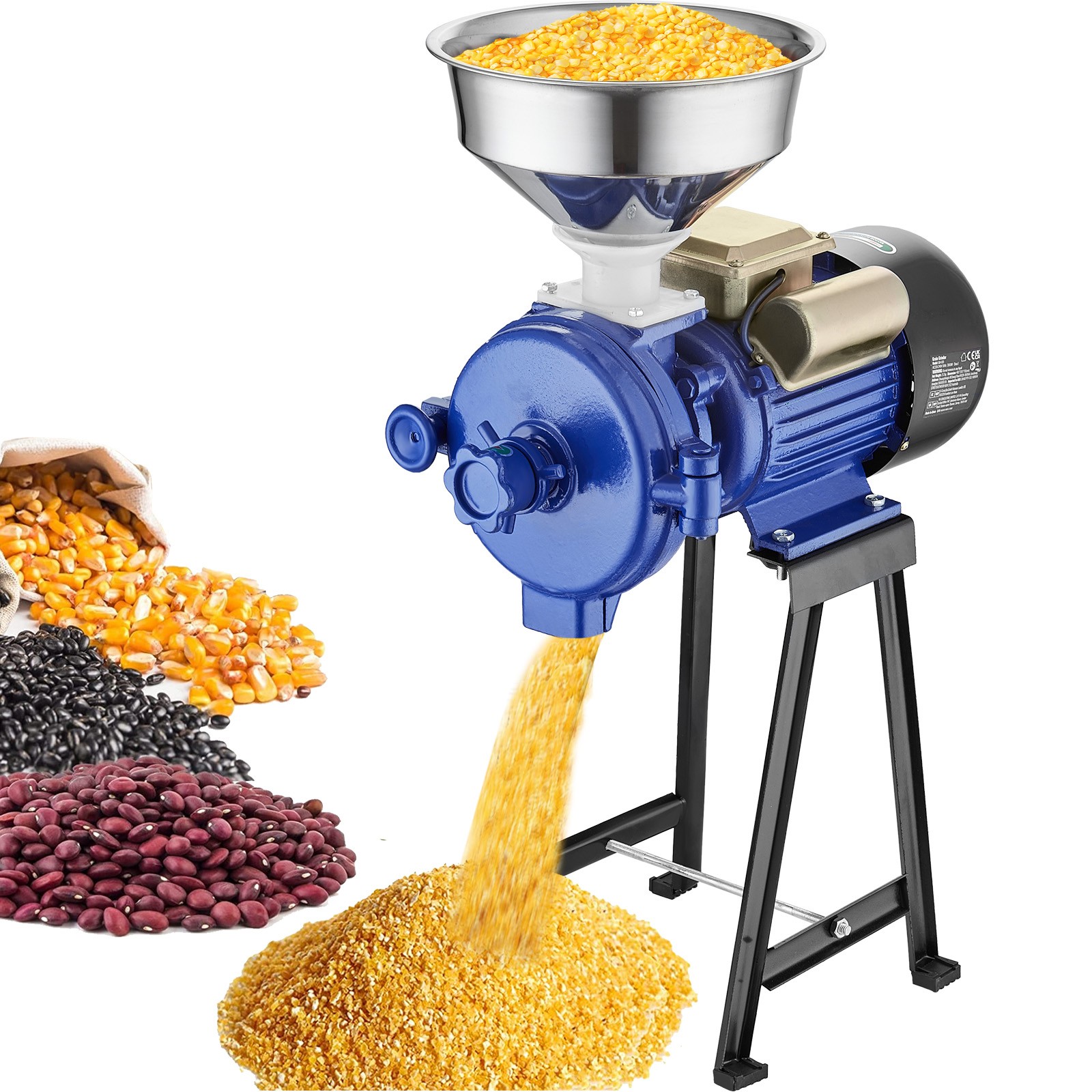 Uimoso 3000W Electric Grain Grinder Corn Wheat Flour Cereal Mill Dry Grinder