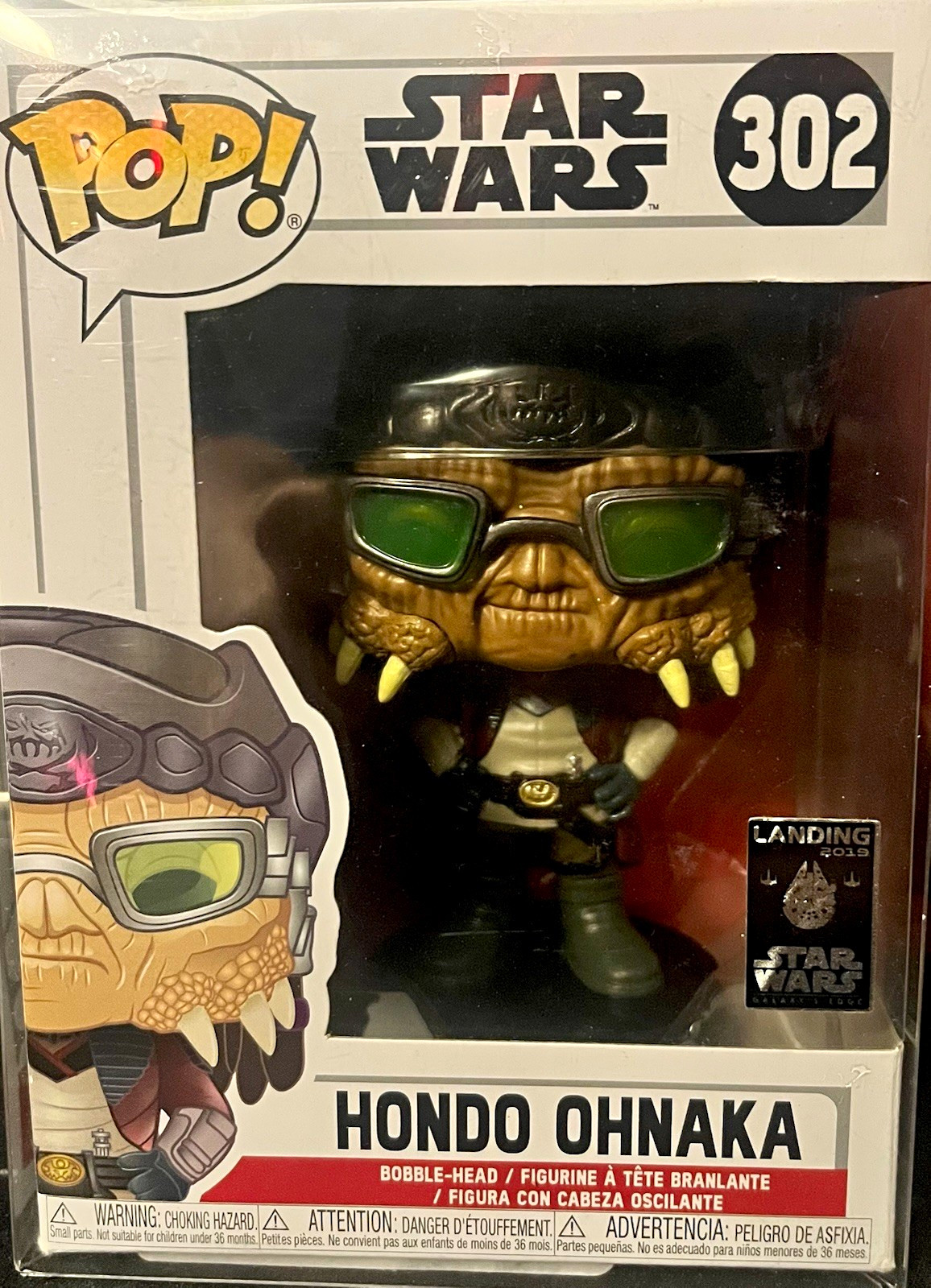 Funko Pop Star Wars Galaxy’s Edge Hondo Ohnaka #302 Disney Exclusive (GRAIL)