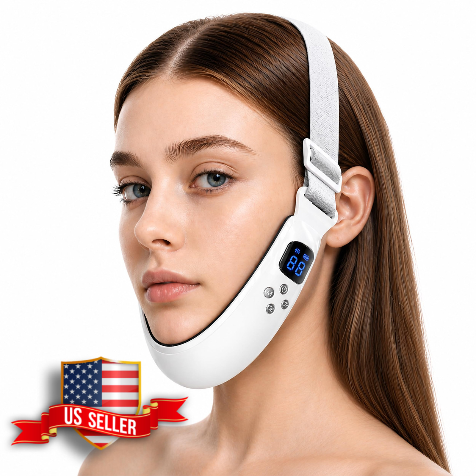 Electric Double Chin Device V-Face Machine 6 Modes Adjustable Intensities