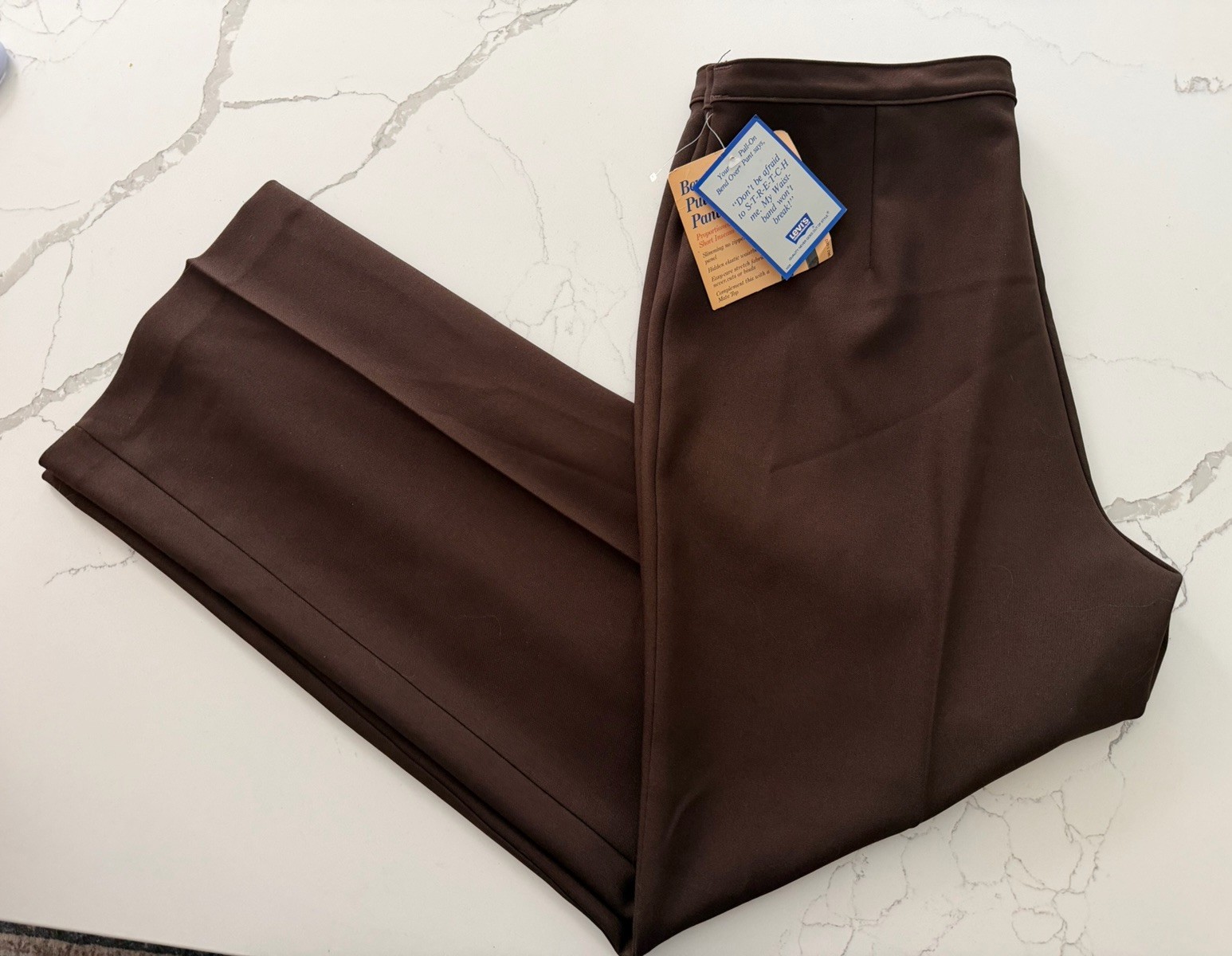 Vintage 80s Levi’s Bend Over Pants Sz 20 Fits 16 18 Brown NWT Deadstock USA