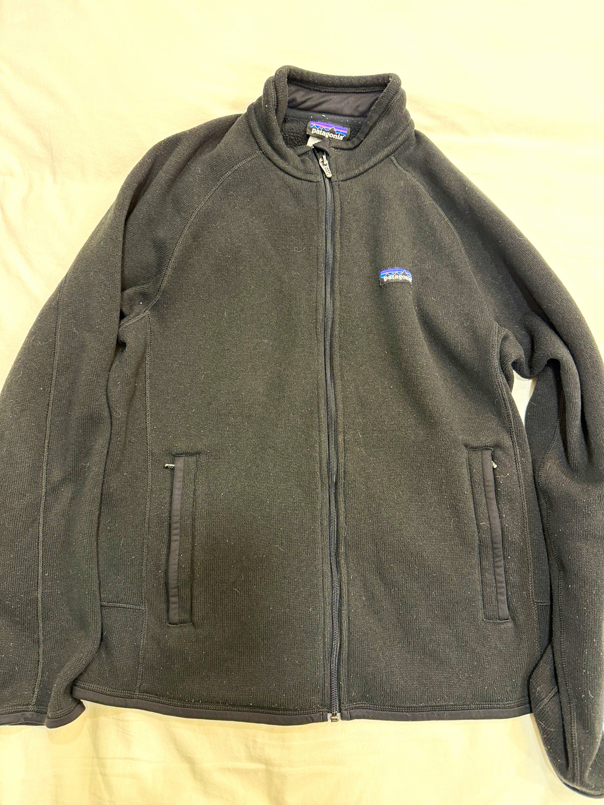 Vintage Patagonia Black Full-Zip Fleece Jacket Men’s Medium