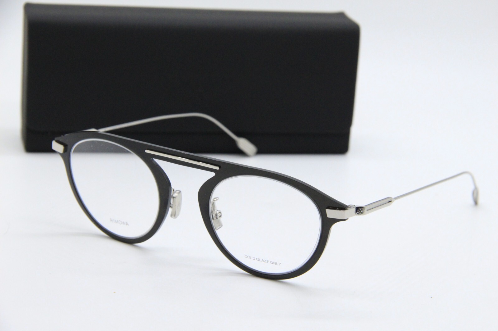 NEW RIMOWA RW 50004U 001 BLACK SILVER AUTHENTIC EYEGLASSES W CASE 47-23
