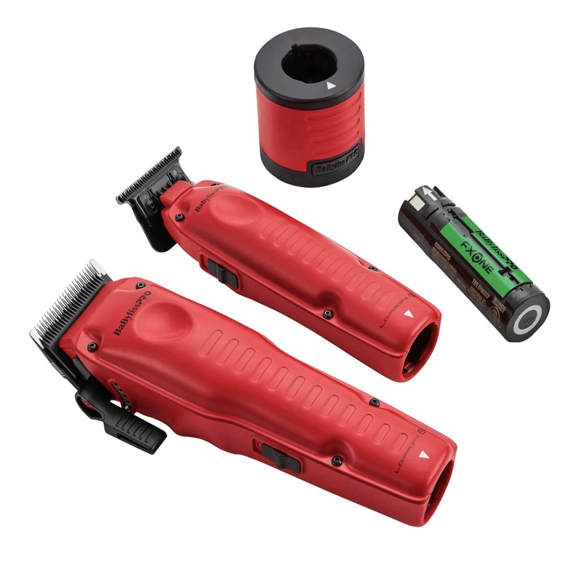 BaByliss Pro FXONE LO-PRO RED Clipper, Trimmer + Boost Battery & Charging Base BaByliss Pro FXONE LO-PRO RED Clipper, Trimmer + Boost Battery & Charging Base