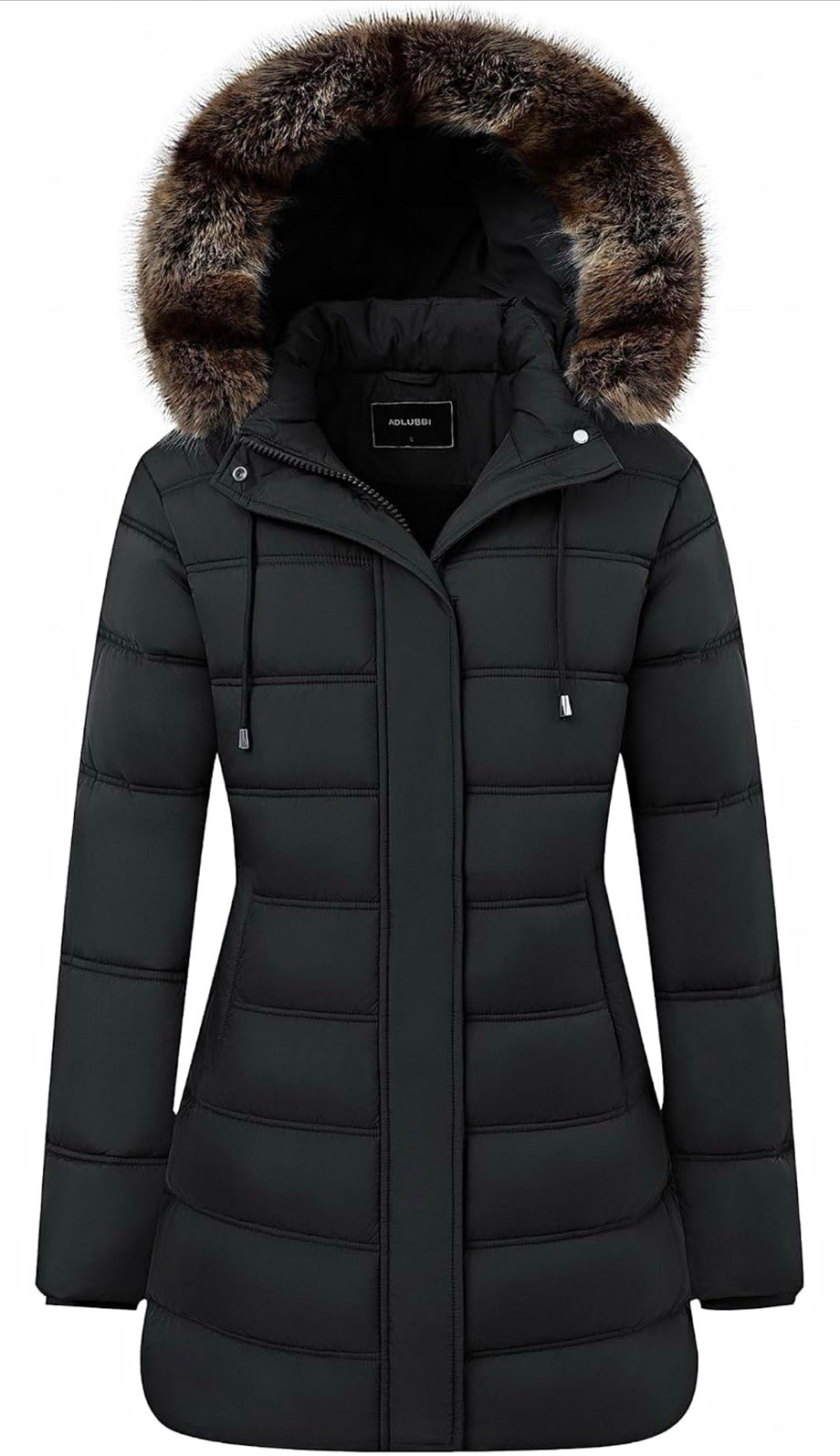 TYBBNY Women\'s Winter Coat Waterproof Long Insulated Parka with Detachable Hood 