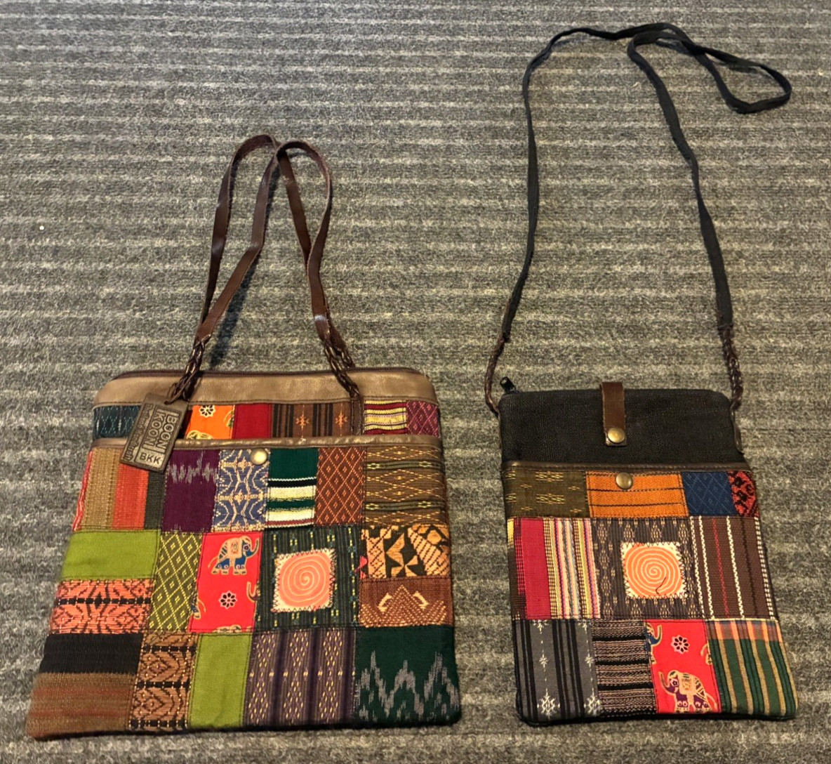 2 pc. Handmade Thai artisan bags NEW WITHOUT TAG
