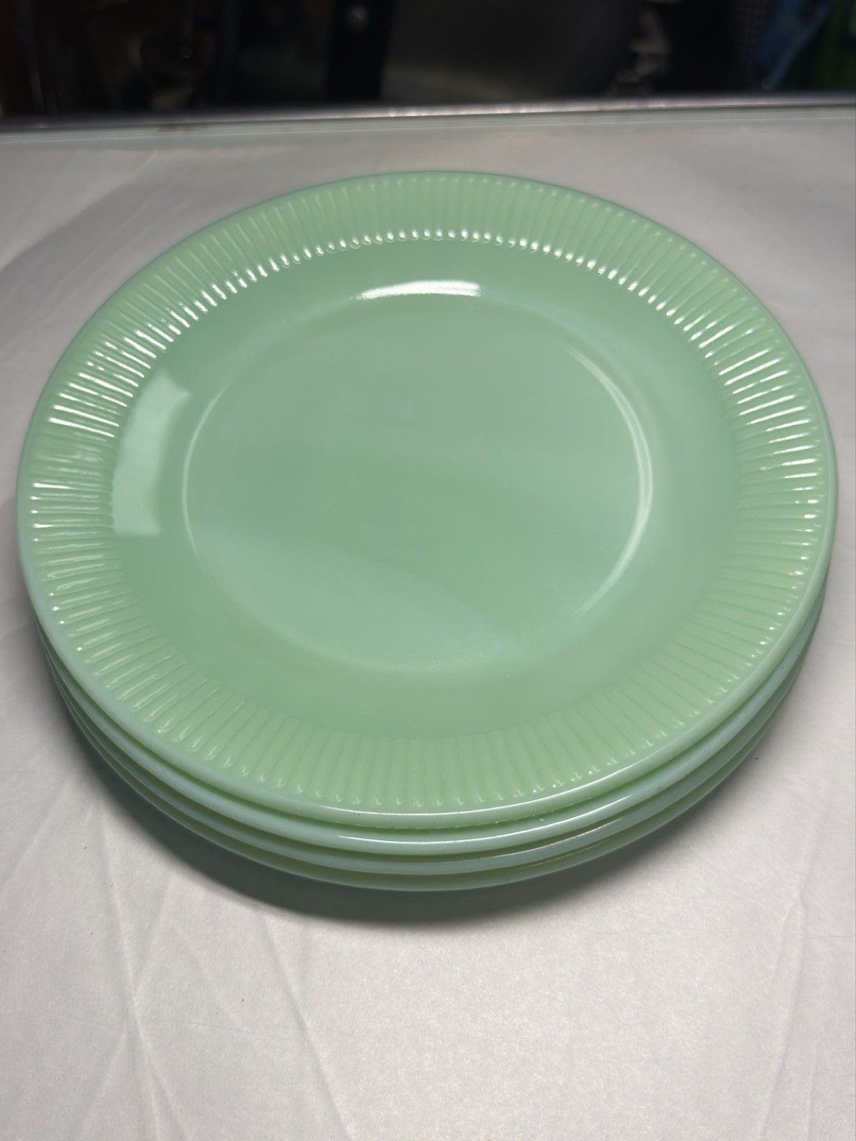 Vintage Fire-King Jadeite Jane Ray 9\