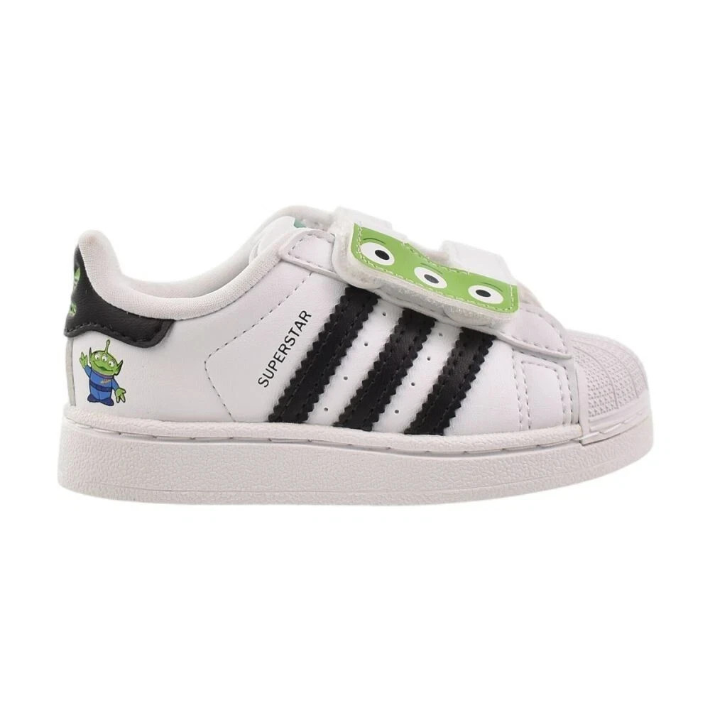 Toddler adidas SuperStar II CF J10090 White Black Green 100% Authentic New