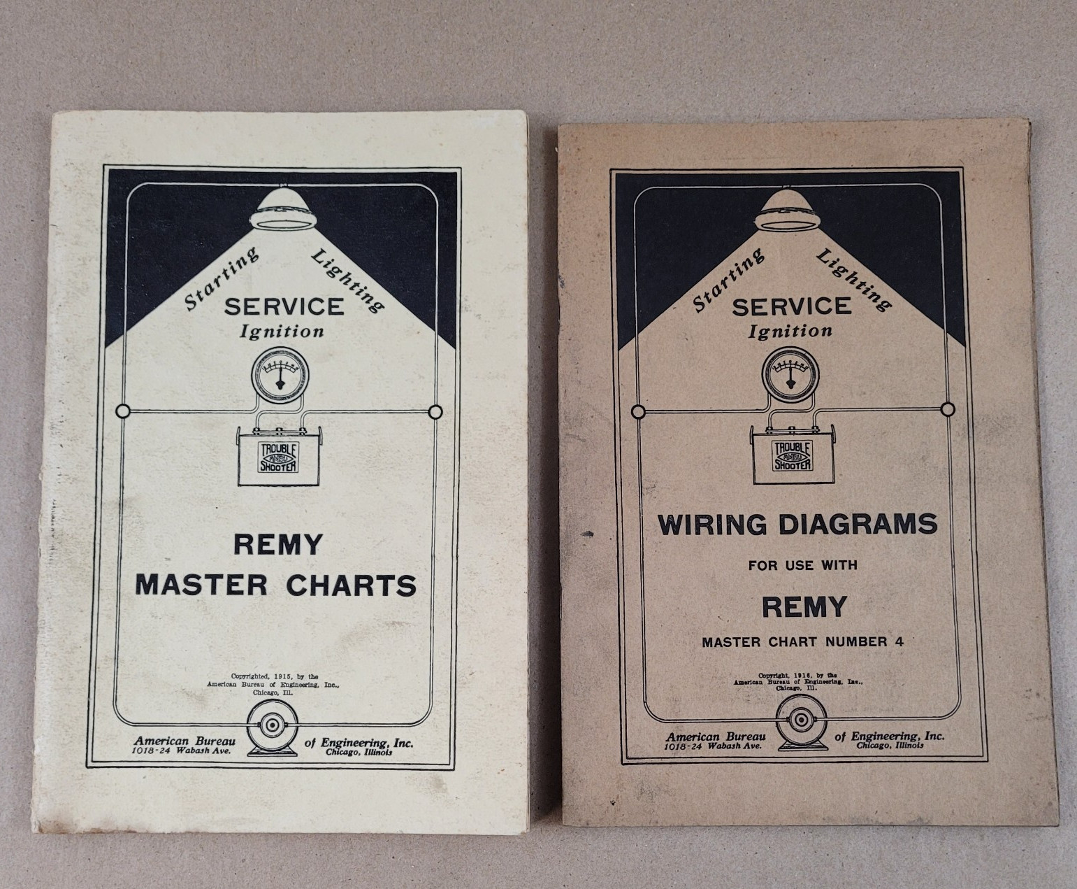 AMBU Remy Starting Lighting Master Charts & Wiring Diagrams Booklets 1917 1918