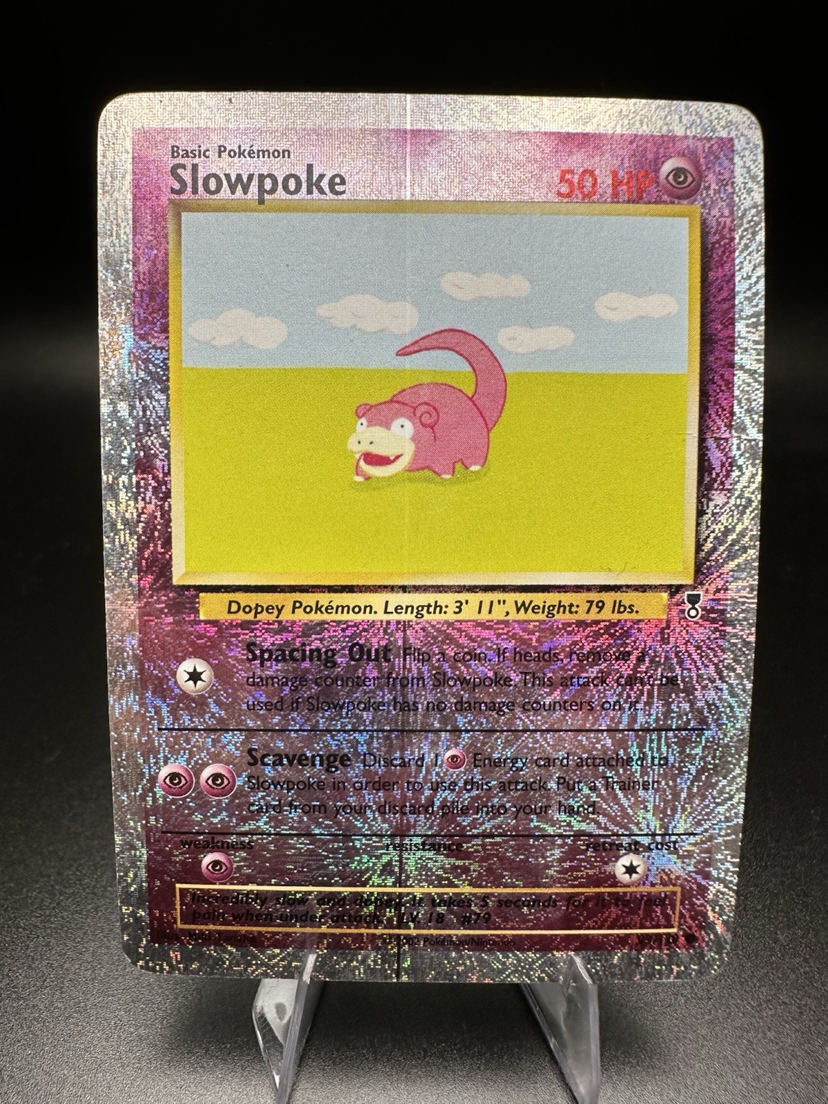 Pokemon Slowpoke 93/110 Legendary Collection 2002 Reverse Holo