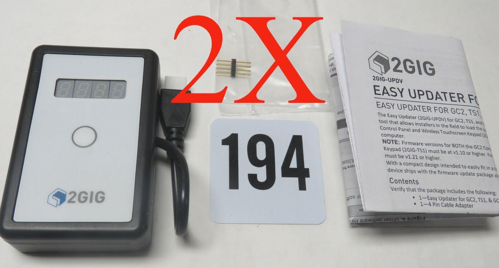 2X Nortek Easy Updater  2GIG-UPDV for GC S&C2, TS1 & GC2E. BEST PRICE