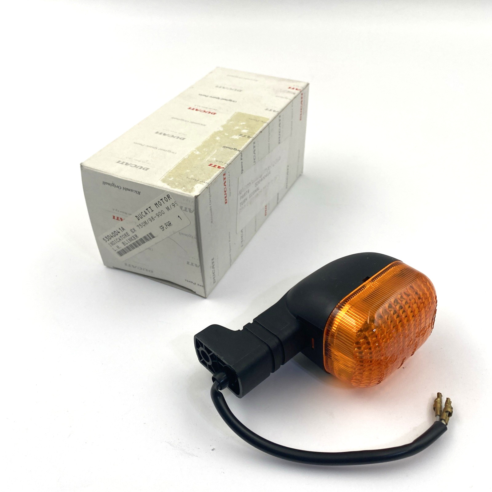 OEM Ducati Genuine 53040041A Black Front Left Turn Signal Light 93-99 Monster