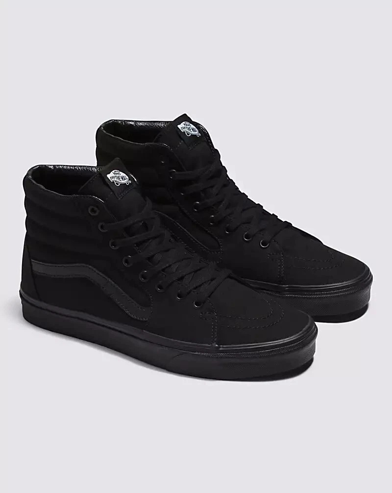 Vans Sk8 Hi Black All Canvas High Top VN000TS9BJ4 WOMen US8.5 Vans Sk8 Hi Black All Canvas High Top VN000TS9BJ4 WOMen US8.5
