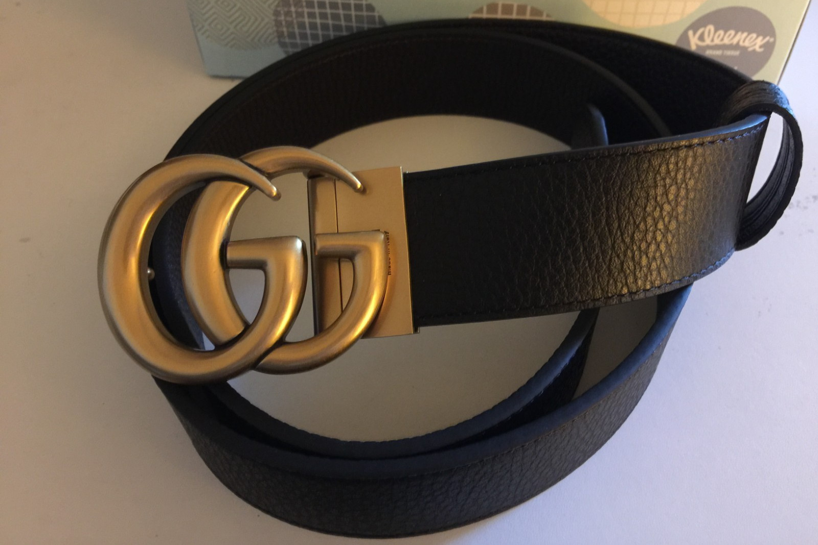 Gucci GG Reversible Buckle Belt Size 100cm Fits 34-36 Waist Gucci GG Reversible Buckle Belt Size 100cm Fits 34-36 Waist