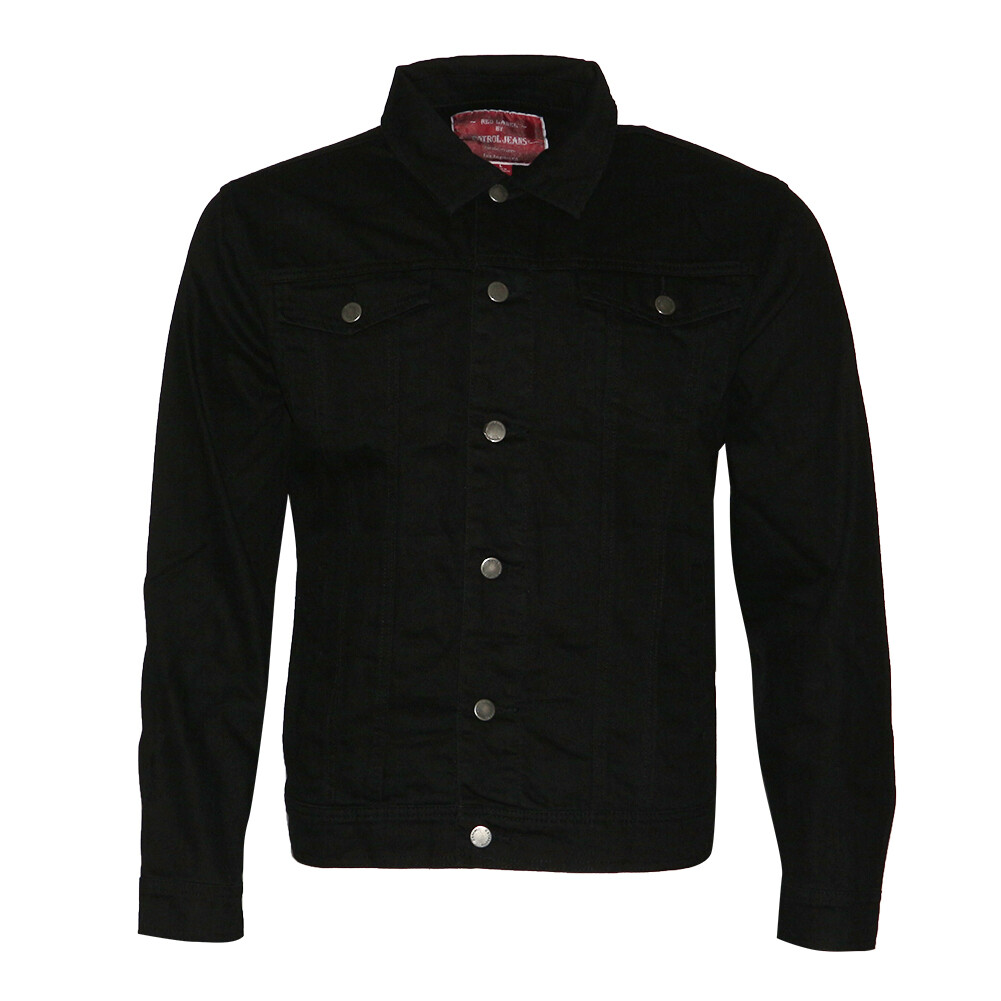 Mens Denim Jean Jacket Faded Premium Cotton Button Up Slim Fit Red Label Mens Denim Jean Jacket Faded Premium Cotton Button Up Slim Fit Red Label