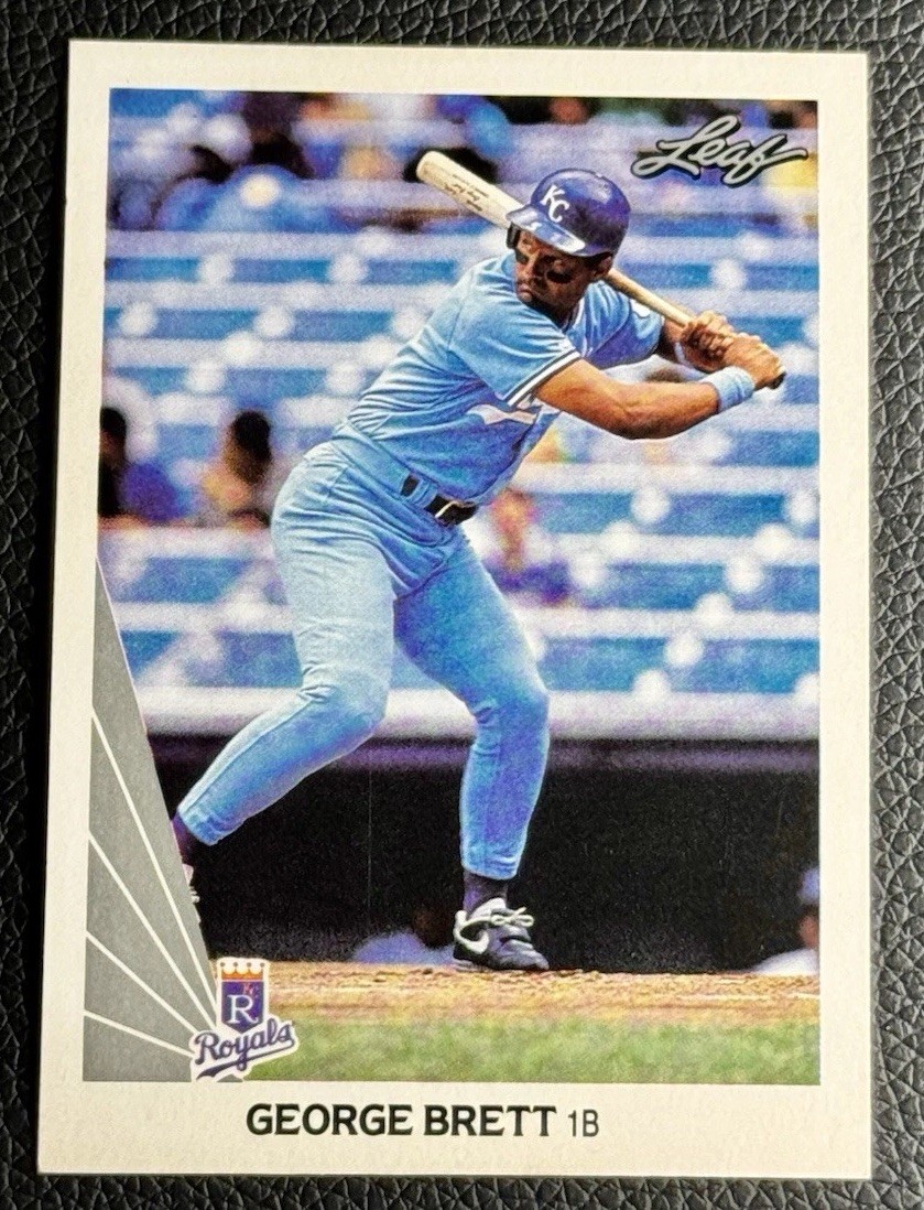 ‼️STELLAR VINTAGE‼️1990 Leaf George Brett #178 Kansas CIty Royals ICON MVP HOF