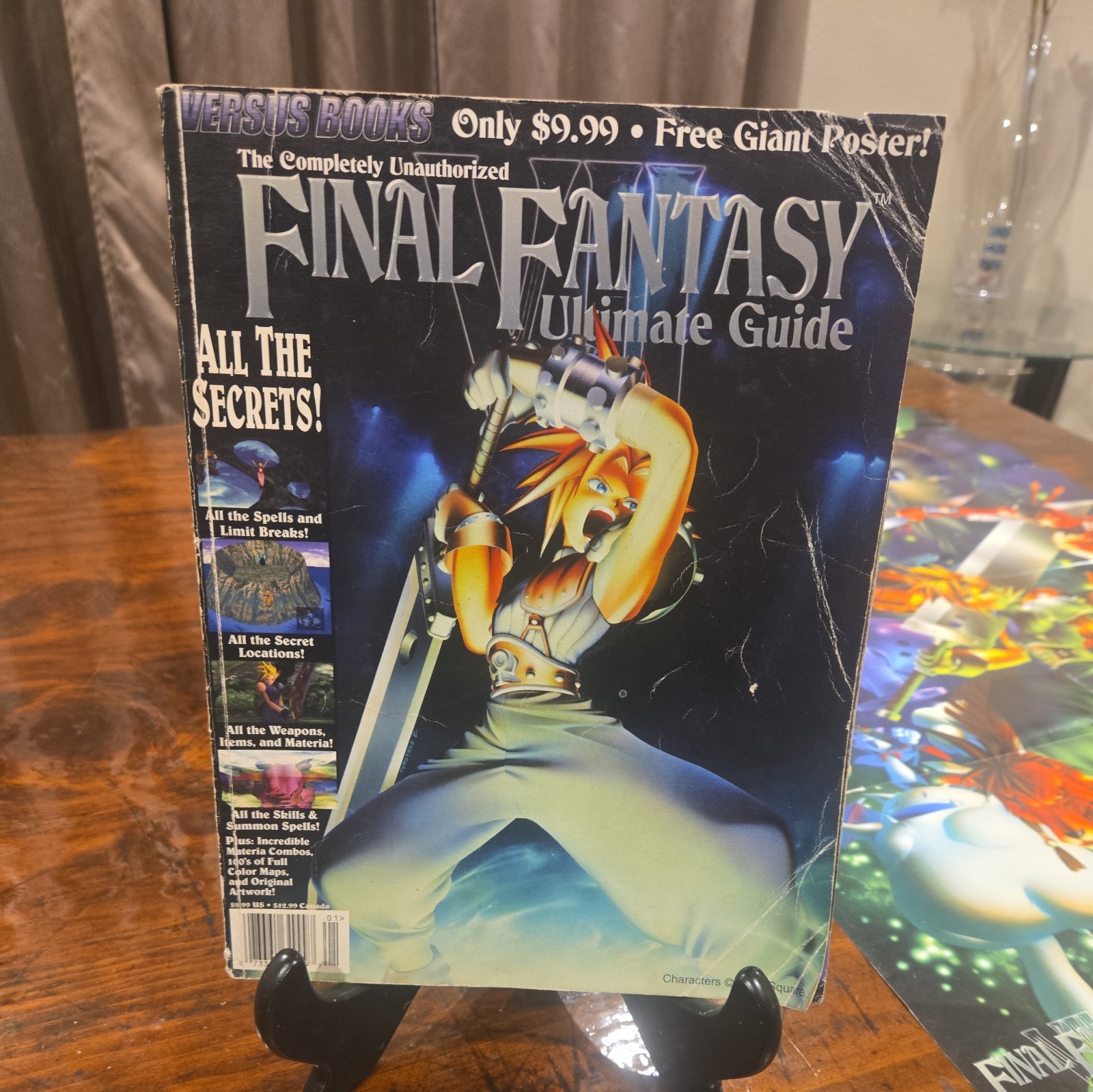 1st Ed FINAL FANTASY VII ULTIMATE GUIDE Versus Books Strategy with Poster 1st Ed FINAL FANTASY VII ULTIMATE GUIDE Versus Books Strategy with Poster