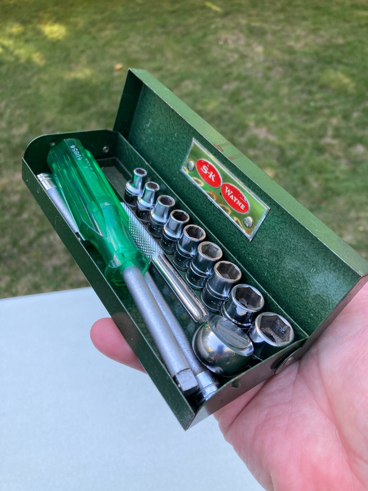 VTG S-K  WAYNE TOOLS 1/4\'\' Drive Ratchet Socket Set SAE Made In USA Mechanic