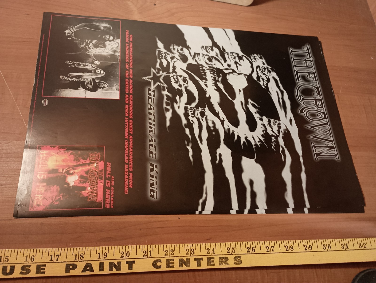The Crown LP Deathrace King Promo Poster The Crown LP Deathrace King Promo Poster
