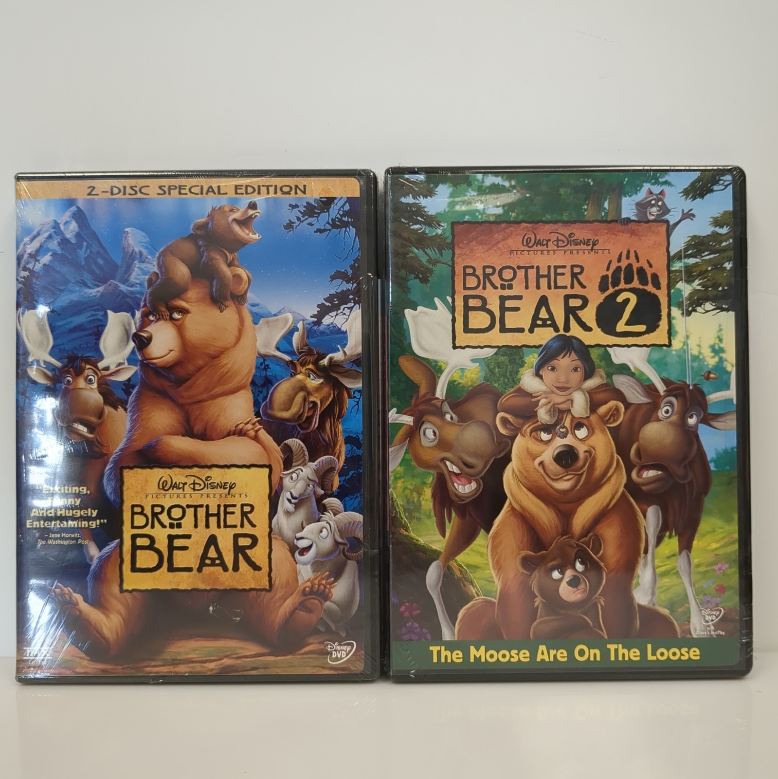 Disney Brother Bear 2-Disc Special Edition + Brother Bear 2 – Both Sealed DVDs
