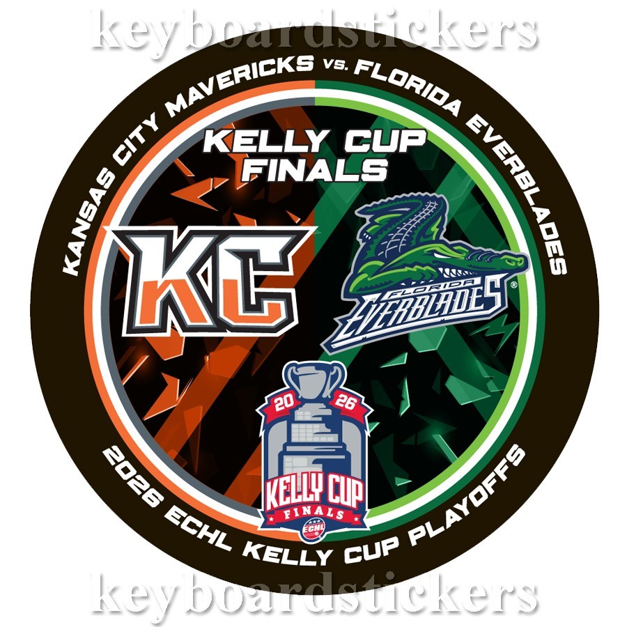 2026 ECHL Kelly Cup Finals Puck Kansas City Mavericks vs Florida Everblades