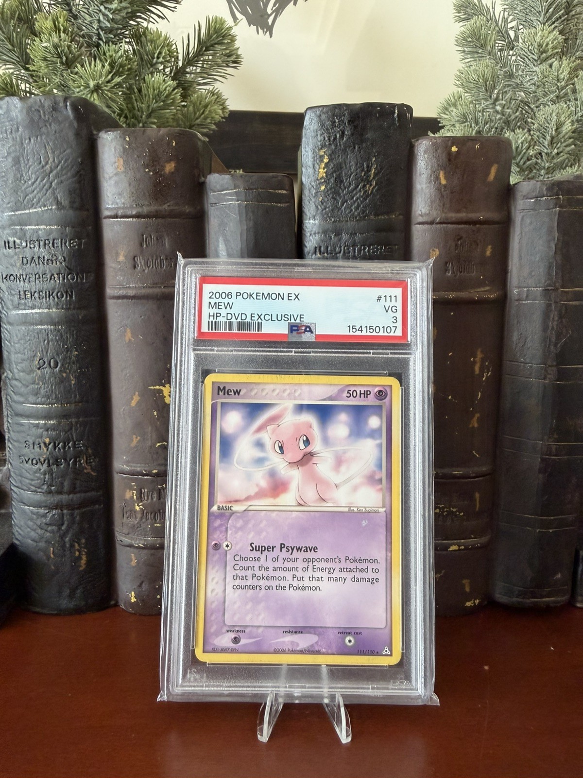 PSA 3 VG 2006 POKEMON EX HOLON PHANTOMS #111 MEW HP-DVD EXCLUSIVE NEW CERT 2026 PSA 3 VG 2006 POKEMON EX HOLON PHANTOMS #111 MEW HP-DVD EXCLUSIVE NEW CERT 2026