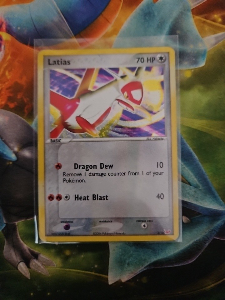 Pokemon Card 2004 Latias 4/10 Holo Rare EX Trainer Kit Latias & Latios LP. Pokemon Card 2004 Latias 4/10 Holo Rare EX Trainer Kit Latias & Latios LP.
