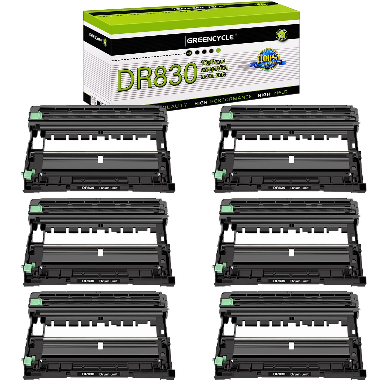 6PK DR830 Drum Unit Compatible for Brother MFC-L2820DW MFC-L2820DWXL HL-L2467DW