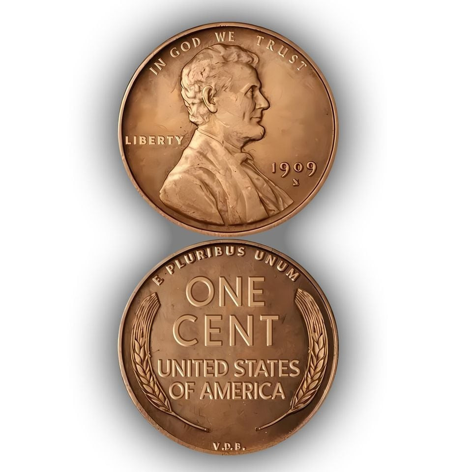 1909 S VDB Lincoln Wheat Cent Penny Rare Key Date Collectible Coin