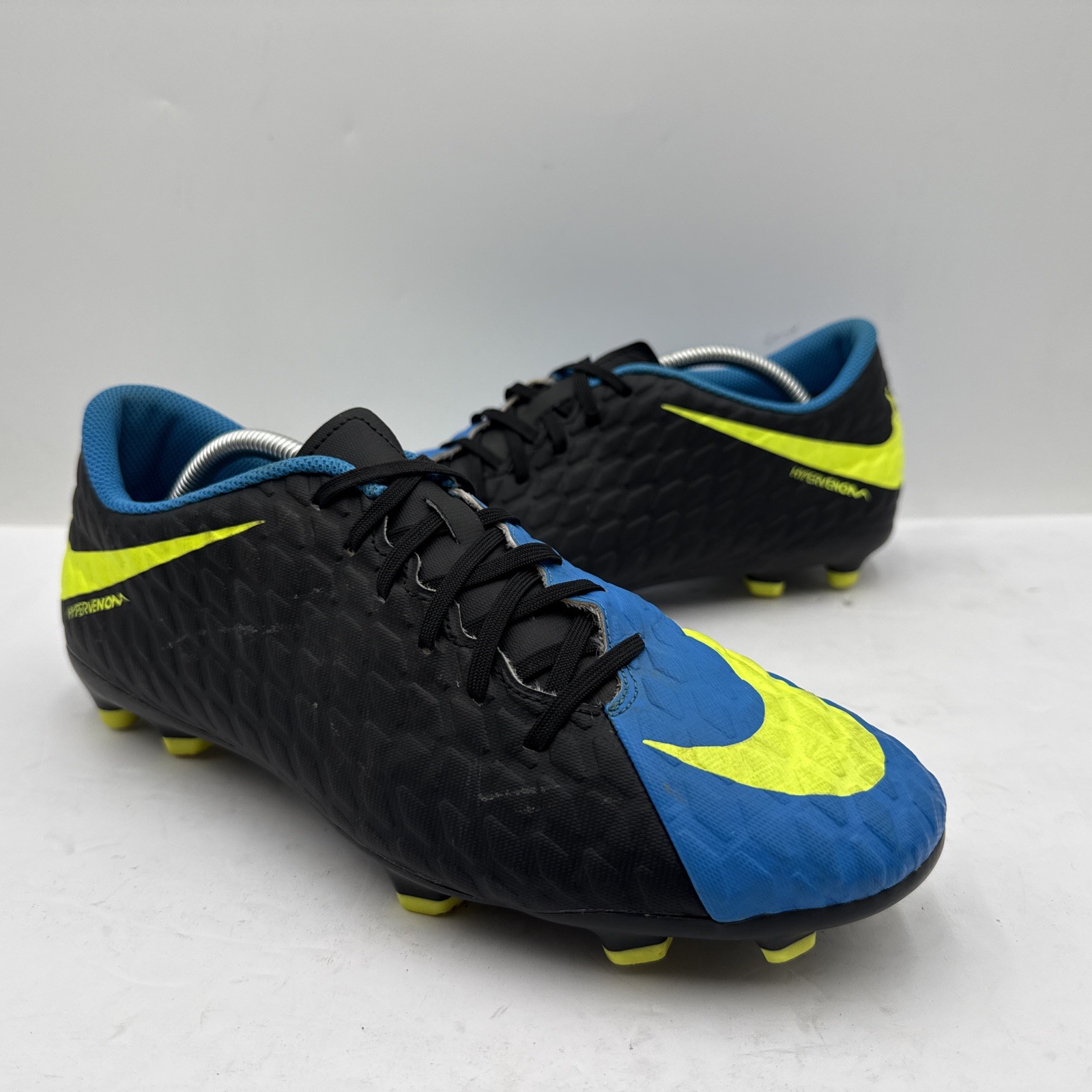 Nike Hypervenom Phase 111 FG Soccer Cleats Men’s Size 12 Blue/Blk 852547-004 ‘17