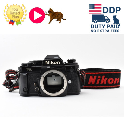 [ Near MINT ] Nikon FA Black 35mm SLR Film Camera Body From JAPAN