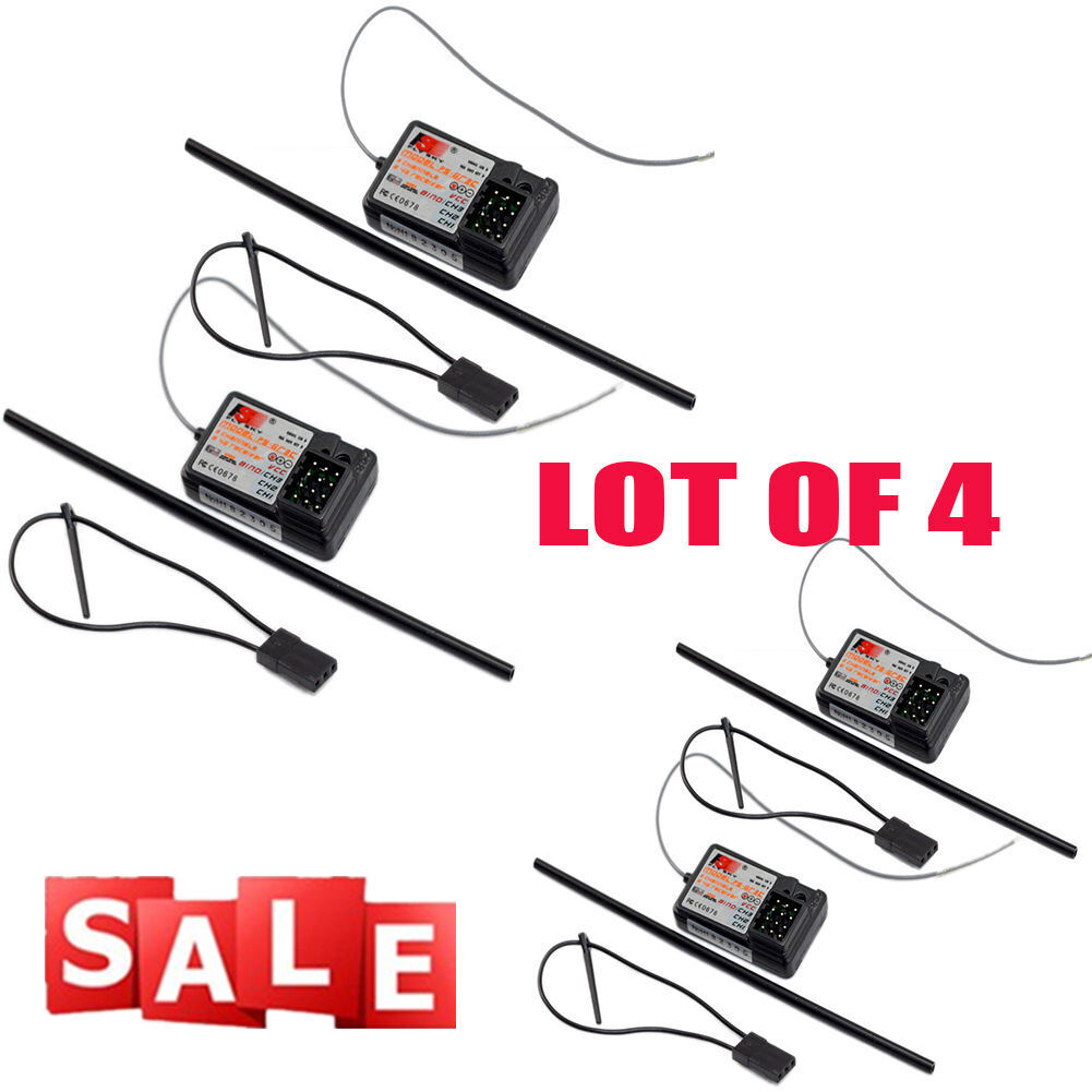 4Pcs Flysky FS-GR3E Receiver for FS-GT2 FS-GT2B FS-GT3B FS-GT3C FZ-IT4S RC