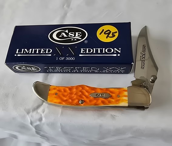 2004 Case XX 17075 Orange Peel 61265LC Mid Folding Hunter Limited 1/3000