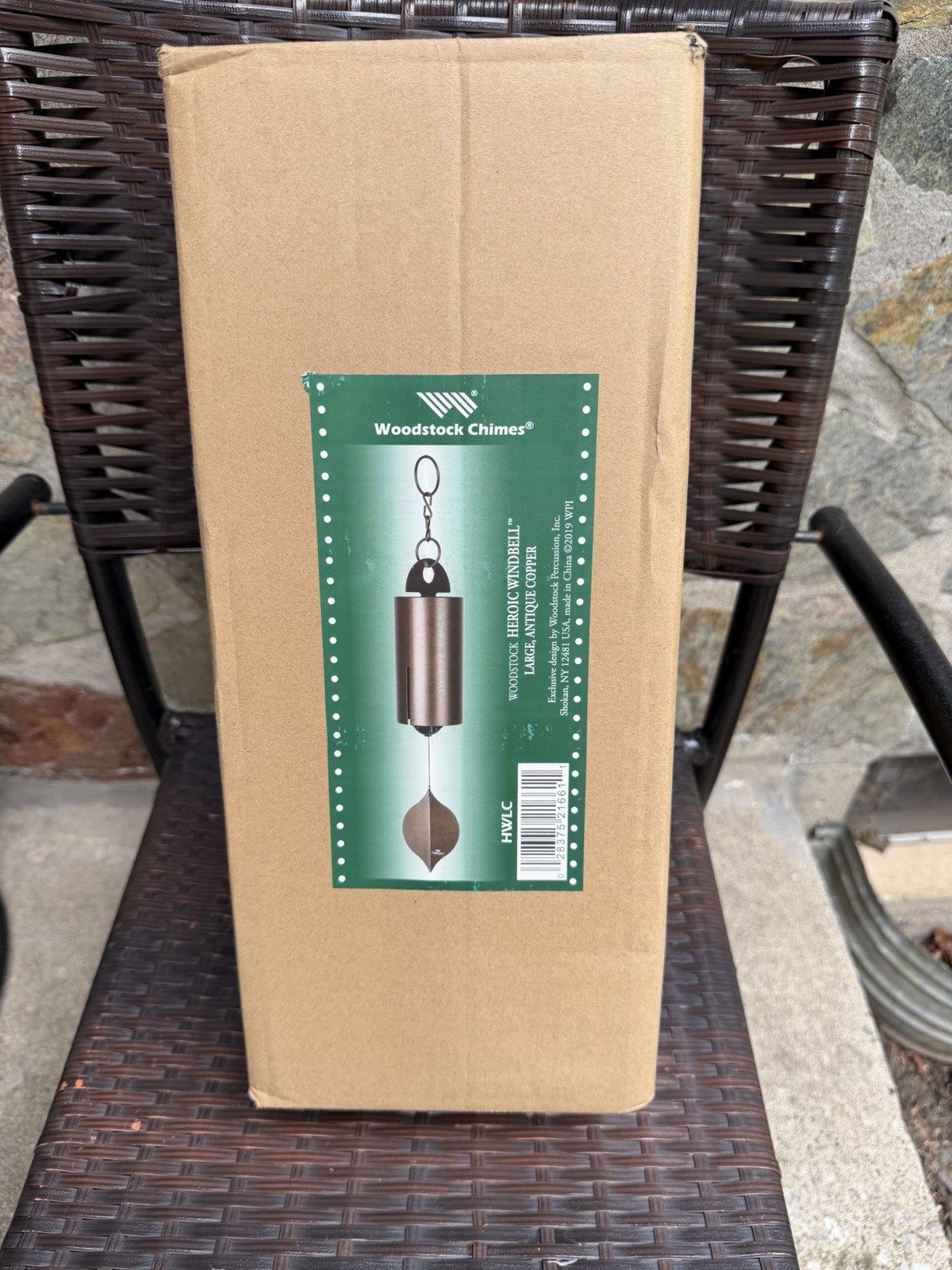 Brand New Woodstock Chimes Heroic Windbell – Large Antique Copper  Brand New